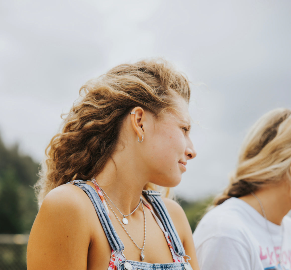 skater and beach peace sign necklace cute woman necklace